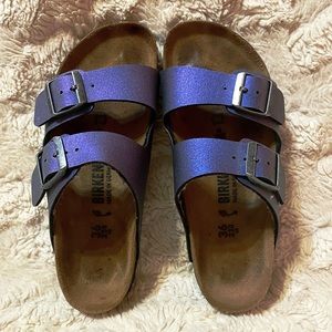 Birkenstock iridescent sandle size 6